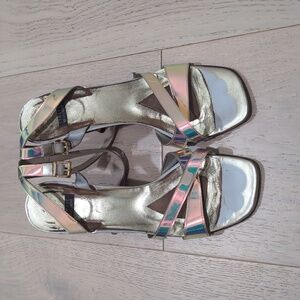 Vintage Stuart Weitzman Multicolor Strappy Sandals